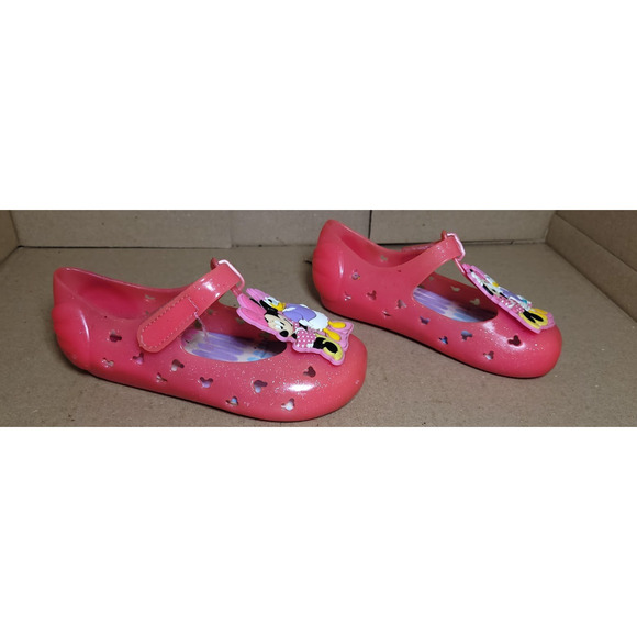 Baby Girls Size 9C Pink Minnie Mouse Rubber Clog Sandals - Picture 2 of 7
